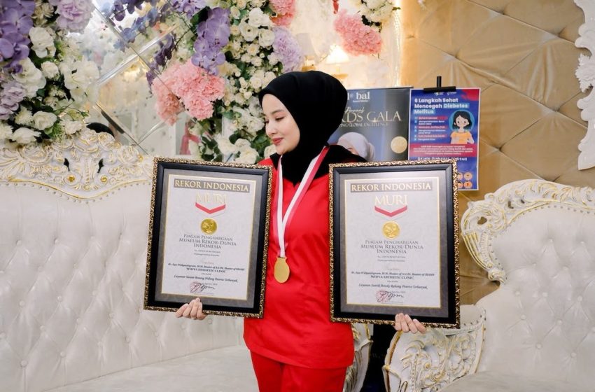  Dokter Ayu Widianingrum Kembali Raih Dua Rekor Muri di Bidang Estetika